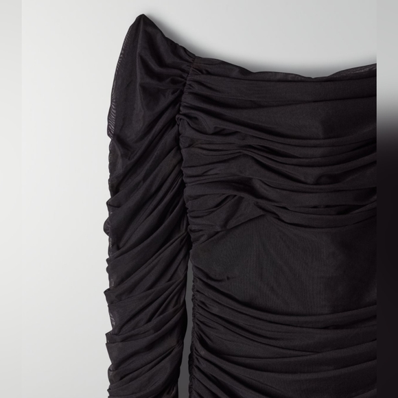 Aritzia Babaton Luxor Longsleeve Mesh Bodycon Mini Dress - Picture 5 of 15